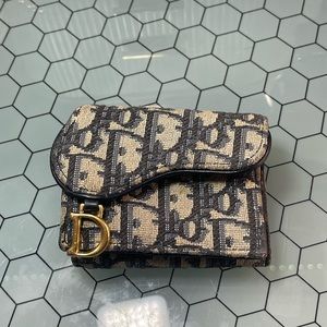 Vintage Dior Saddle lotus Wallet